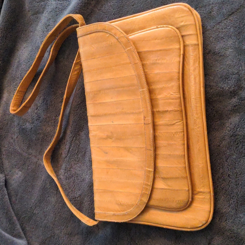 Vintage 80s Eel Skin Purse